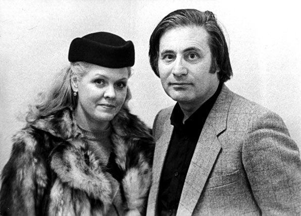 Alfred Schnittke e sua esposa Irina, que era pianista