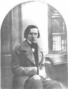 Uma das duas únicas fotografias conhecidas de Chopin, tomada por L. A. Bisson com um daguerreótipo em 1849, ano da morte do compositor. O desconforto em seu semblante me é perturbador.