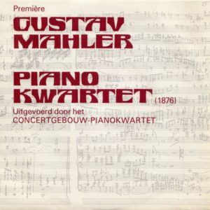 Mahler Piano kwartet 1