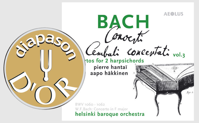 J. S. Bach (1685-1750) / W. F. Bach (1710-1784): Concertos para 2 Cravos (Hantaï / Häkkinen)