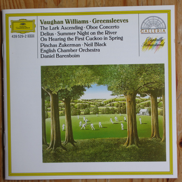 Vaughan Williams / Delius / Walton: Greensleeves · The Lark Ascending · Summer Night on the River · On Hearing the First Cuckoo in Spring (Zukerman / Black / Orquestra de Câmara Inglesa / Barenboim)